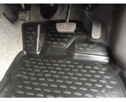 Комплект ковриков в салон (правый руль) Element-Autofamily 4 шт. (полиуретан, 3d-рисунок, серые) Toyota Prius XW20 рестайлинг (2005-2011)