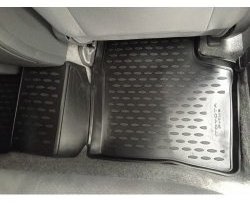 4 399 р. Комплект ковриков в салон (правый руль) Element-Autofamily 4 шт. (полиуретан, 3d-рисунок, серые)  Toyota Prius  XW20 (2003-2011)  с доставкой в г. Калуга. Увеличить фотографию 2