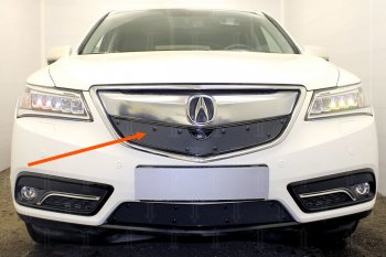 Зимняя заглушка решетки радиатора Стрелка 11 Премиум Acura MDX YD3 дорестайлинг (2013-2016)