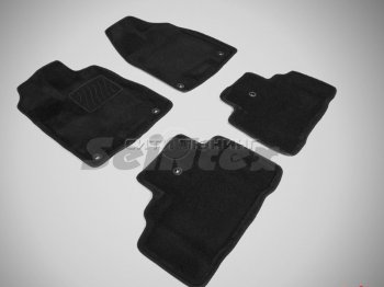 4 349 р. Коврики в салон текстильные Seintex (3D, чёрные) Acura MDX YD3 рестайлинг (2016-2021)  с доставкой в г. Калуга. Увеличить фотографию 1
