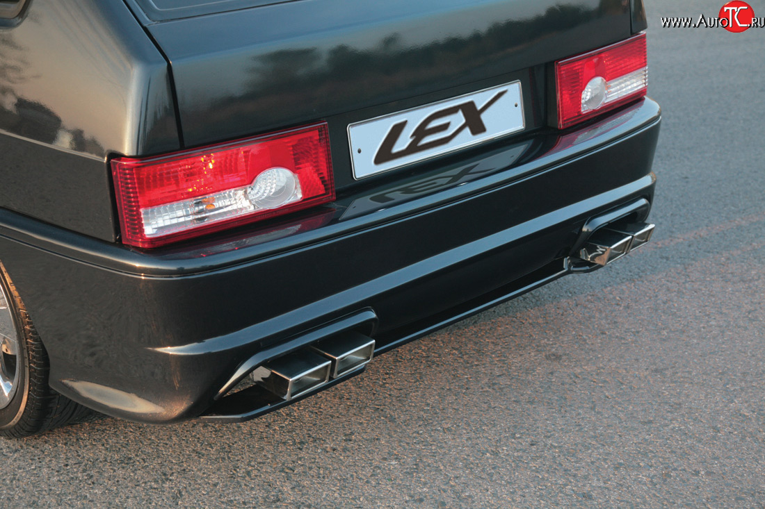 2 299 р. Накладка Lex-Line на задний бампер LEX Лада 2113 (2004-2013) (Неокрашенная)  с доставкой в г. Калуга