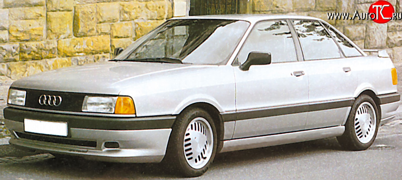 4 999 р. Накладка переднего бампера Classic V2  Audi 80  B3 (1986-1991)  с доставкой в г. Калуга