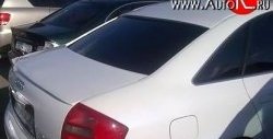 1 589 р. Козырёк на заднее лобовое стекло Style Audi A6 C5 дорестайлинг, седан (1997-2001) (Неокрашенный)  с доставкой в г. Калуга. Увеличить фотографию 1