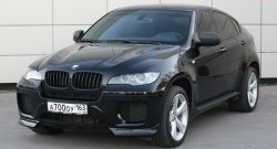 4 549 р. Накладки Global-Tuning на передний бампер автомобиля  BMW X6  E71 (2008-2014) (Неокрашенная)  с доставкой в г. Калуга. Увеличить фотографию 1