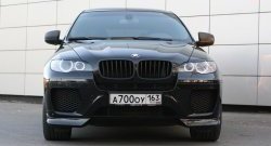 4 549 р. Накладки Global-Tuning на передний бампер автомобиля BMW X6 E71 дорестайлинг (2008-2012) (Неокрашенная)  с доставкой в г. Калуга. Увеличить фотографию 3