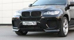 4 549 р. Накладки Global-Tuning на передний бампер автомобиля BMW X6 E71 дорестайлинг (2008-2012) (Неокрашенная)  с доставкой в г. Калуга. Увеличить фотографию 6