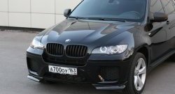 4 549 р. Накладки Global-Tuning на передний бампер автомобиля  BMW X6  E71 (2008-2014) (Неокрашенная)  с доставкой в г. Калуга. Увеличить фотографию 7