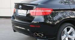 4 549 р. Накладки Global-Tuning на задний бампер автомобиля  BMW X6  E71 (2008-2014) (Неокрашенные)  с доставкой в г. Калуга. Увеличить фотографию 2