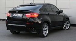 4 549 р. Накладки Global-Tuning на задний бампер автомобиля BMW X6 E71 дорестайлинг (2008-2012) (Неокрашенные)  с доставкой в г. Калуга. Увеличить фотографию 4