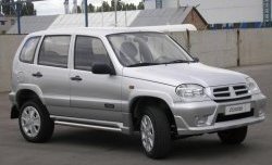 1 799 р. Пороги накладки Аскет  Chevrolet Niva  2123 (2002-2008), Лада 2123 (Нива Шевроле) (2002-2008) (Неокрашенные)  с доставкой в г. Калуга. Увеличить фотографию 1