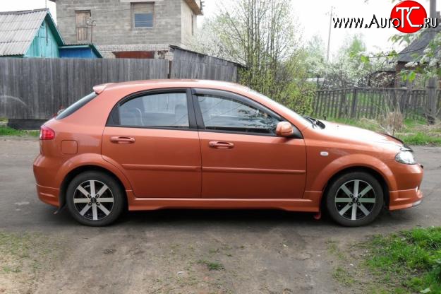 3 499 р. Пороги накладки Street Edition Chevrolet Lacetti хэтчбек (2002-2013) (Неокрашенные)  с доставкой в г. Калуга