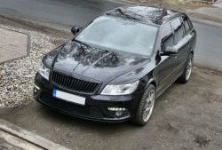 859 р. Реснички на фары СТ Skoda Octavia A5 рестайлинг универсал (2008-2013) (Неокрашенные)  с доставкой в г. Калуга. Увеличить фотографию 4