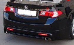 9 399 р. Юбка заднего бампера MUGEN Honda Accord 8 седан CU дорестайлинг (2008-2011) (Неокрашенная)  с доставкой в г. Калуга. Увеличить фотографию 2