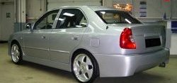 4 699 р. Задний бампер ATH-classic  Hyundai Accent  седан ТагАЗ (2001-2012) (Неокрашенный)  с доставкой в г. Калуга. Увеличить фотографию 3
