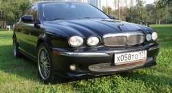 2 099 р. Накладки Sport на передний бампер автомобиля Jaguar X-type X400 (2001-2009) (Неокрашенная)  с доставкой в г. Калуга. Увеличить фотографию 1