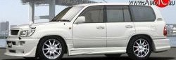 18 449 р. Пороги накладки JAOS Style Lexus LX470 J100 дорестайлинг (1998-2002) (Неокрашенные)  с доставкой в г. Калуга. Увеличить фотографию 2