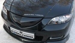 3 049 р. Радиаторная решётка Global-Tuning Mazda 3/Axela BK дорестайлинг седан (2003-2006) (Неокрашенная)  с доставкой в г. Калуга. Увеличить фотографию 1