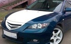 2 309 р. Комплект клыков Sport-V2 на передний бампер автомобиля Mazda 3/Axela BK дорестайлинг седан (2003-2006) (Неокрашенная)  с доставкой в г. Калуга. Увеличить фотографию 6