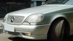 11 399 р. Накладка переднего бампера AMG Mercedes-Benz S class W140 Купе (1991-1998) (Неокрашенная)  с доставкой в г. Калуга. Увеличить фотографию 2