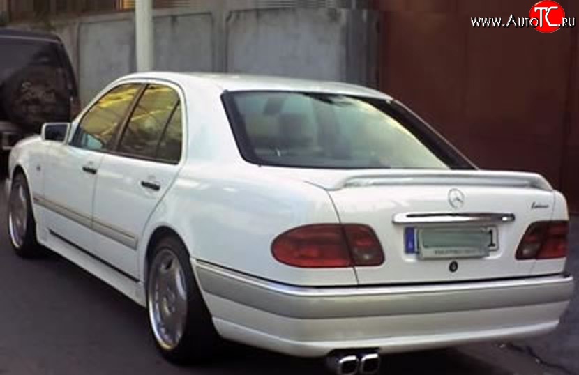 3 799 р. Накладка заднего бампера LORINZER Style Mercedes-Benz E-Class W210 дорестайлинг седан (1996-1999) (Неокрашенная)  с доставкой в г. Калуга