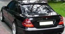 2 699 р. Козырёк AMG на заднее лобовое стекло автомобиля Mercedes-Benz E-Class W211 дорестайлинг седан (2002-2006) (Неокрашенный)  с доставкой в г. Калуга. Увеличить фотографию 2