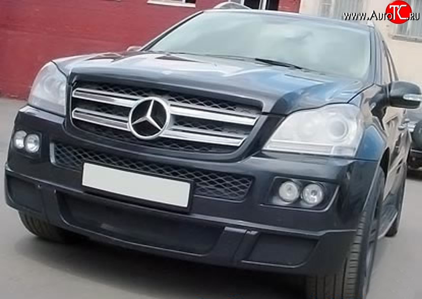 22 599 р. Накладка переднего бампера BRABUS Mercedes-Benz GL class X164 дорестайлинг (2006-2009) (Неокрашенная)  с доставкой в г. Калуга