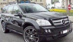 22 599 р. Накладка переднего бампера BRABUS Mercedes-Benz GL class X164 дорестайлинг (2006-2009) (Неокрашенная)  с доставкой в г. Калуга. Увеличить фотографию 2