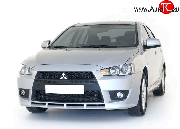 22 899 р. Передний бампер Standart Plus Mitsubishi Lancer 10 седан дорестайлинг (2007-2010) (Неокрашенный)  с доставкой в г. Калуга