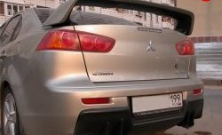 4 499 р. Накладка Evo на задний бампер  Mitsubishi Lancer  10 (2007-2017) (Неокрашенная)  с доставкой в г. Калуга. Увеличить фотографию 3
