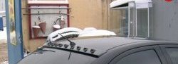1 799 р. Диффузор Evo на крышу  Mitsubishi Lancer  10 (2007-2017) (Неокрашенный)  с доставкой в г. Калуга. Увеличить фотографию 2