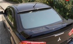 3 899 р. Козырёк на заднее лобовое стекло Sport  Mitsubishi Lancer  10 (2007-2017) (Неокрашенный)  с доставкой в г. Калуга. Увеличить фотографию 1