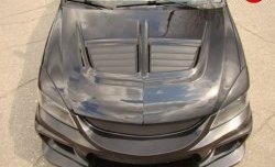 31 999 р. Пластиковый капот Evo Mitsubishi Lancer 9 1-ый рестайлинг седан (2003-2005) (Неокрашенный)  с доставкой в г. Калуга. Увеличить фотографию 3