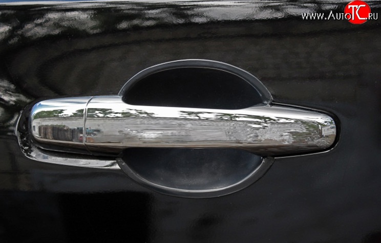 519 р. Накладки под ручки дверей RA Mitsubishi Pajero Sport 2 PB дорестайлинг (2008-2013) (Поверхность глянец (под окраску), Неокрашенные)  с доставкой в г. Калуга