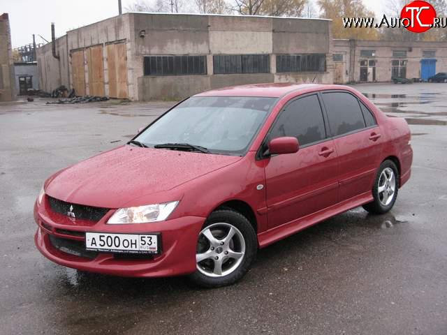 3 399 р. Пороги накладки Mitsubishi Lancer 9 2-ой рестайлинг седан (2005-2009)  с доставкой в г. Калуга