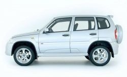 4 199 р. Комплект накладок на двери Dakar Chevrolet Niva 2123 рестайлинг (2009-2020) (Неокрашенные)  с доставкой в г. Калуга. Увеличить фотографию 1