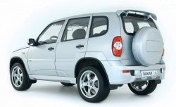 1 999 р. Пороги накладки Dakar  Chevrolet Niva  2123 (2002-2008), Лада 2123 (Нива Шевроле) (2002-2008) (Неокрашенные)  с доставкой в г. Калуга. Увеличить фотографию 1