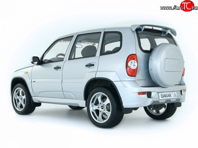 1 999 р. Пороги накладки Dakar Chevrolet Niva 2123 дорестайлинг (2002-2008) (Неокрашенные)  с доставкой в г. Калуга