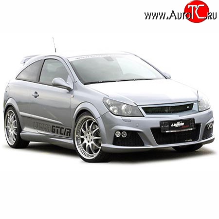 2 499 р. Решётка радиатора Lumma 2 Opel Astra H GTC хэтчбек 3 дв. дорестайлинг (2004-2007) (Неокрашенная)  с доставкой в г. Калуга