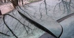 4 749 р. Козырёк SARONA на заднее лобовое стекло автомобиля Toyota Camry XV40 рестайлинг (2009-2011) (Неокрашенный)  с доставкой в г. Калуга. Увеличить фотографию 1