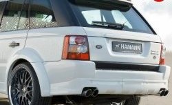 14 899 р. Накладка HAMMAN на задний бампер  Land Rover Range Rover Sport  1 L320 (2005-2009) (Неокрашенная)  с доставкой в г. Калуга. Увеличить фотографию 1