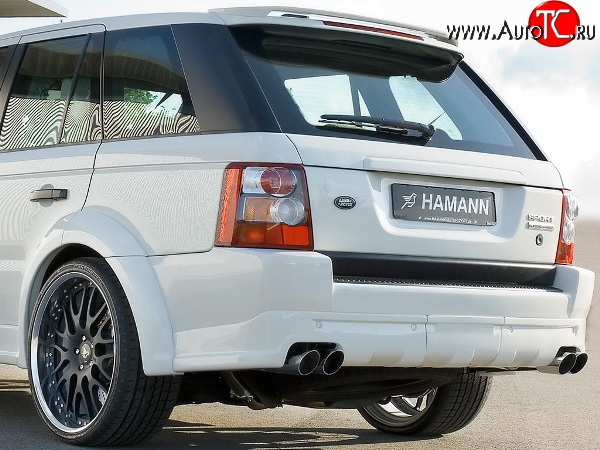 14 899 р. Накладка HAMMAN на задний бампер  Land Rover Range Rover Sport  1 L320 (2005-2009) (Неокрашенная)  с доставкой в г. Калуга