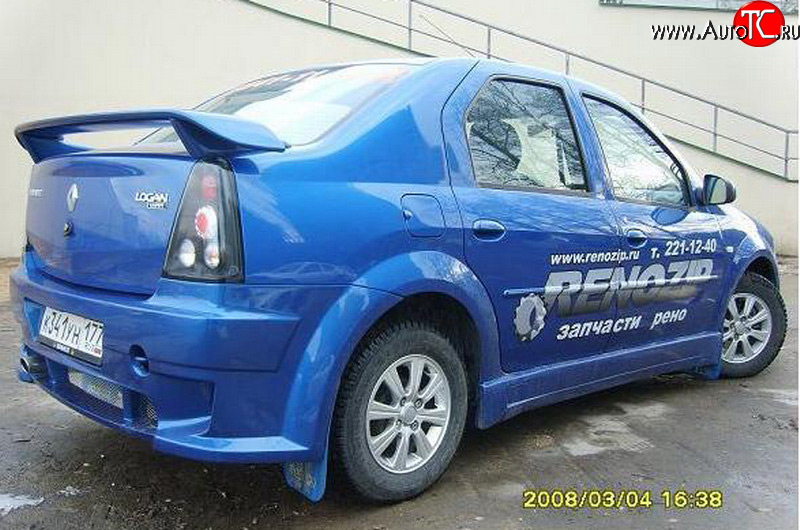 5 999 р. Низкий спойлер Power DM  Renault Logan  1 (2004-2010) (Неокрашенный)  с доставкой в г. Калуга