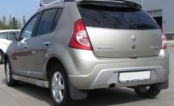 6 549 р. Пороги накладки Kart RS Renault Sandero (BS) (2009-2014) (Неокрашенные)  с доставкой в г. Калуга. Увеличить фотографию 2