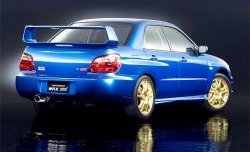 6 599 р. Спойлер Subaru WRX Subaru Impreza GD седан 1-ый рестайлинг (2002-2005) (Неокрашенный)  с доставкой в г. Калуга. Увеличить фотографию 1