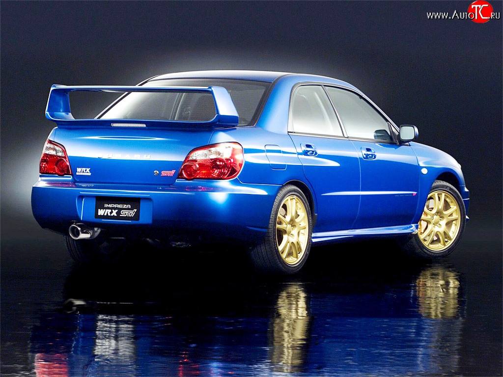6 599 р. Спойлер Subaru WRX Subaru Impreza GD седан 1-ый рестайлинг (2002-2005) (Неокрашенный)  с доставкой в г. Калуга