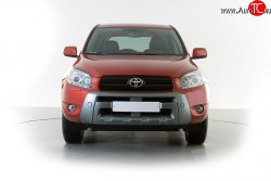 2 899 р. Накладка переднего бампера Toyota RAV4 XA305 5 дв. дорестайлинг (2005-2009) (Неокрашенная)  с доставкой в г. Калуга. Увеличить фотографию 2