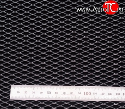 549 р. Алюминиевая полированная сетка Ромб Toyota Echo XP10 седан дорестайлинг (1999-2002) (100х25 см (ячейка 10 мм))  с доставкой в г. Калуга