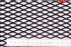 469 р. Алюминиевая чёрная сетка Ромб INFINITI QX60 L50 рестайлинг (2016-2021) (100х25 см (ячейка 10 мм))  с доставкой в г. Калуга. Увеличить фотографию 2