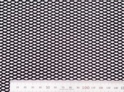 469 р. Алюминиевая чёрная сетка Ромб Honda Fit 2 GE 1-ый рестайлинг (2010-2012) (100х25 см (ячейка 10 мм))  с доставкой в г. Калуга. Увеличить фотографию 3