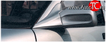 299 р. Комплект накладок и оснований зеркал Кураж 3 Лада 2110 седан (1995-2007) (Неокрашенные)  с доставкой в г. Калуга
